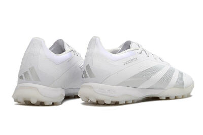 Adidas Predator 24 Elite TF Artificial Turf Soccer Shoes - White/Silver/Beige