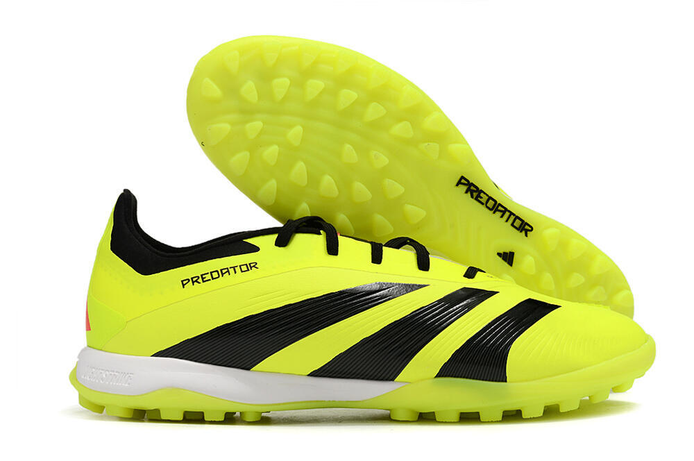 Adidas Predator 24 Elite TF Artificial Turf Soccer Shoes - Yellow/Black/White 1