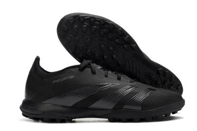 Adidas Predator 24 Elite TF Artificial Turf Soccer Shoes - Black/Silver/Black