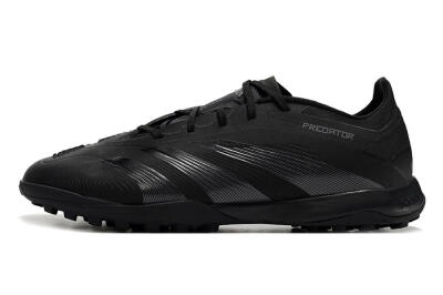 Adidas Predator 24 Elite TF Artificial Turf Soccer Shoes - Black/Silver/Black