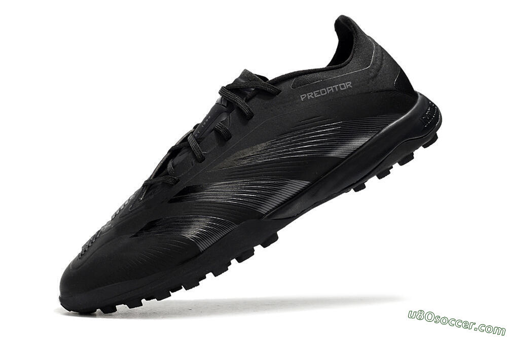 Adidas Predator 24 Elite TF Artificial Turf Soccer Shoes - Black/Silver/Black 5