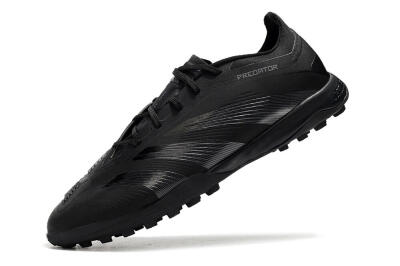 Adidas Predator 24 Elite TF Artificial Turf Soccer Shoes - Black/Silver/Black