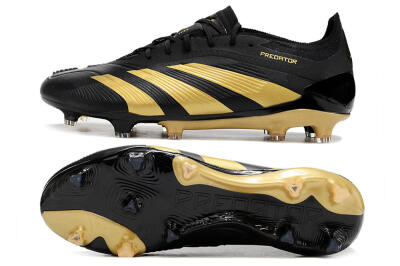 Adidas Predator 24 Elite FG Firm Ground Soccer Cleats - Black/Gold