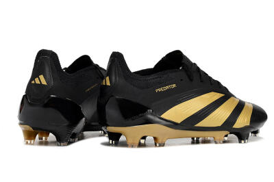 Adidas Predator 24 Elite FG Firm Ground Soccer Cleats - Black/Gold