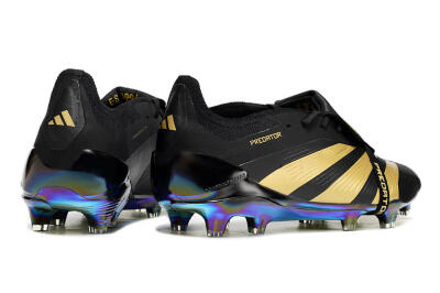 Adidas Predator Elite Foldover Tongue FG Firm Ground Soccer Cleats - Black/Gold