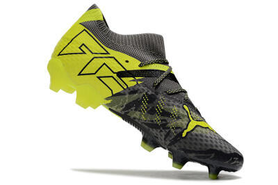 Puma Future 7 Ultimate FG Firm Ground Soccer Cleats - Grey/Yellow/Black