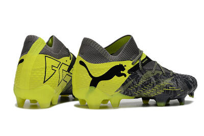 Puma Future 7 Ultimate FG Firm Ground Soccer Cleats - Grey/Yellow/Black