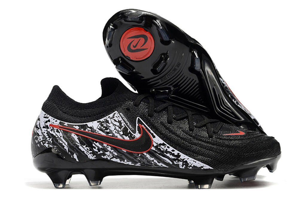 Nike Phantom Luna Elite NU FG Firm Ground Soccer Cleats - Black/Red/White 1