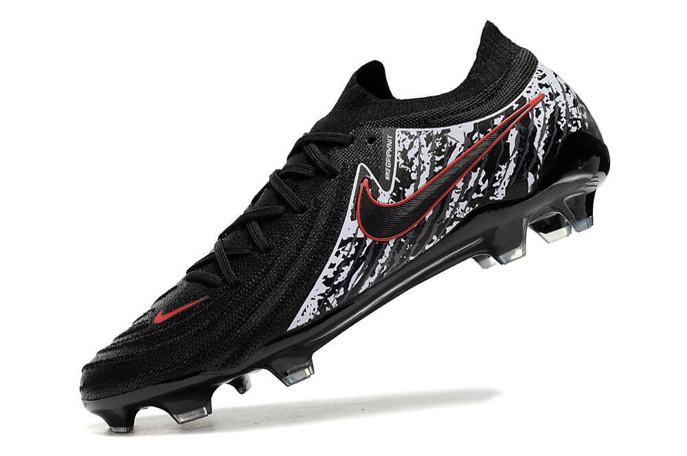 Nike Phantom Luna Elite NU FG Firm Ground Soccer Cleats - Black/Red/White 5
