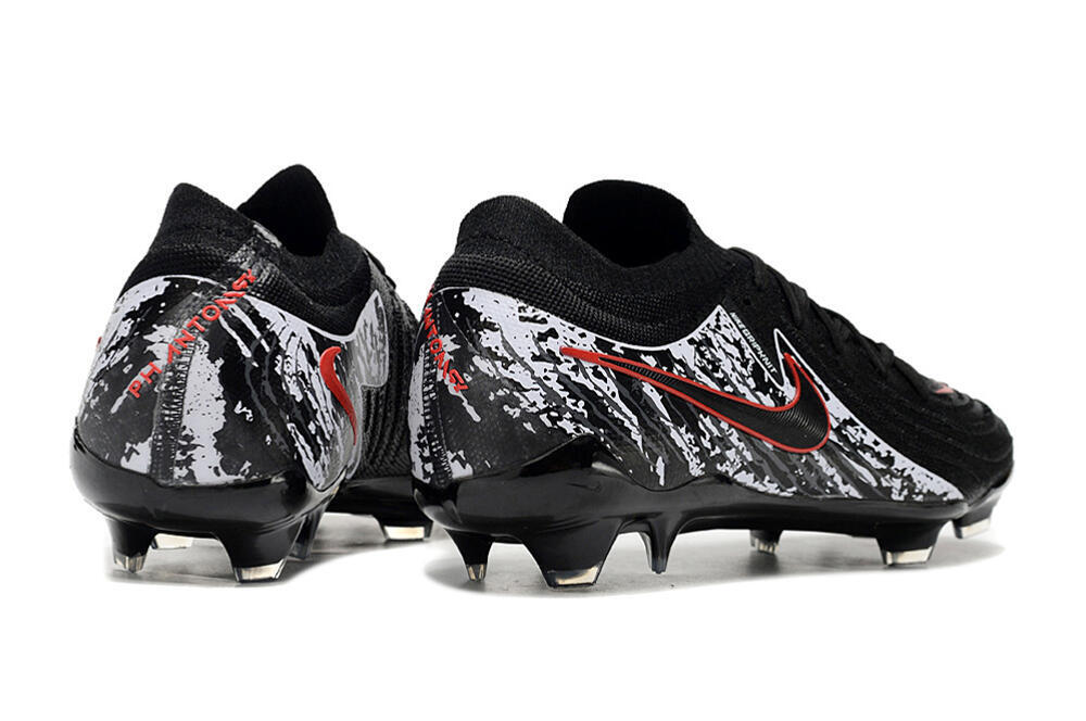 Nike Phantom Luna Elite NU FG Firm Ground Soccer Cleats - Black/Red/White 6