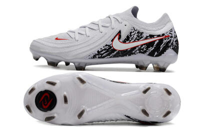 Nike Phantom Luna Elite NU FG Firm Ground Soccer Cleats - White/Red/Black