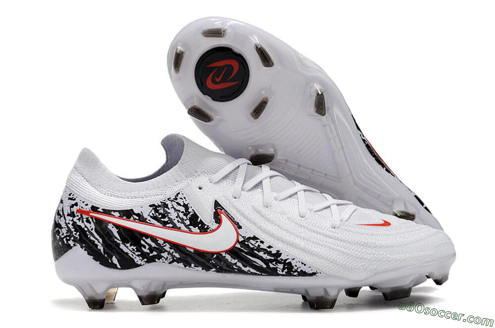Nike Phantom Luna Elite NU FG Firm Ground Soccer Cleats - White/Red/Black 1