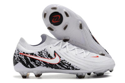 Nike Phantom Luna Elite NU FG Firm Ground Soccer Cleats - White/Red/Black