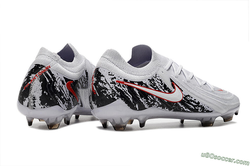 Nike Phantom Luna Elite NU FG Firm Ground Soccer Cleats - White/Red/Black 6