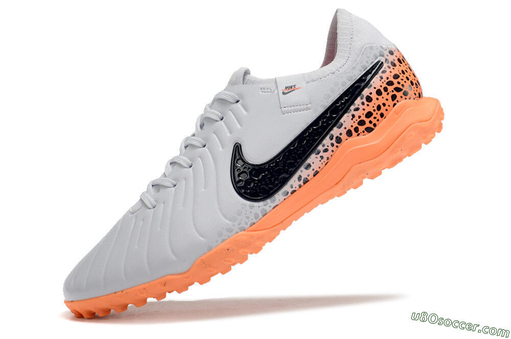 White Black Orange TF Artificial Turf Soccer Shoes | Nike