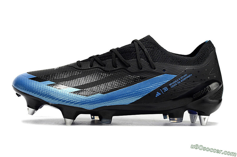Adidas X Crazyfast.1 SG Soft Ground Soccer Cleats - Silver/Blue/Black/Gold 2