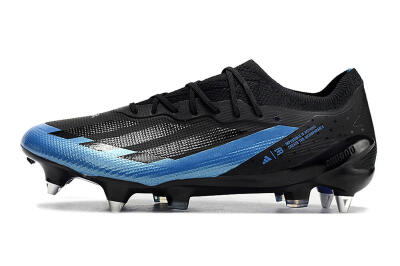 Adidas X Crazyfast.1 SG Soft Ground Soccer Cleats - Silver/Blue/Black/Gold