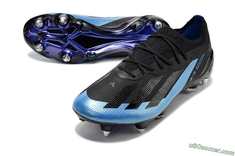 Adidas X Crazyfast.1 SG Soft Ground Soccer Cleats - Silver/Blue/Black/Gold 3