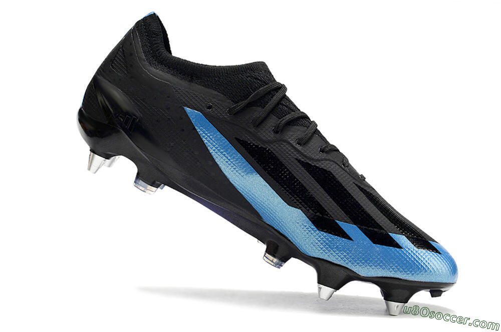 Adidas X Crazyfast.1 SG Soft Ground Soccer Cleats - Silver/Blue/Black/Gold 4