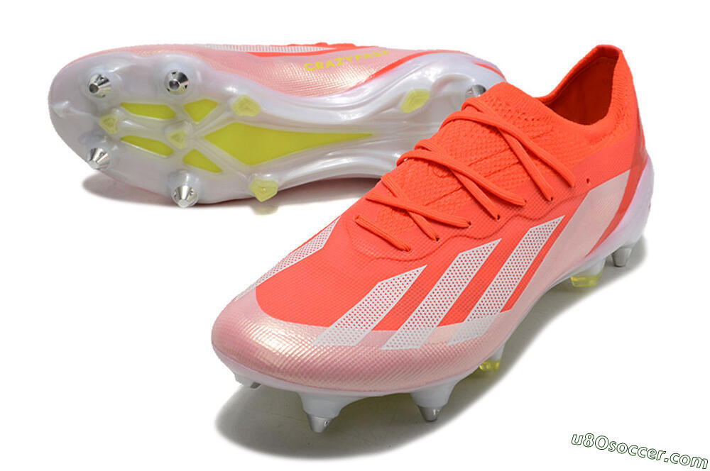 Adidas X Crazyfast.1 SG Soft Ground Soccer Cleats - Red/White/Yellow 3