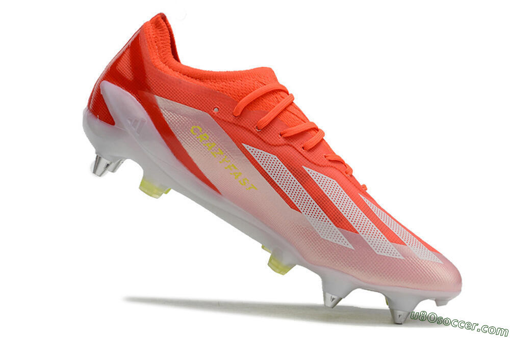 Adidas X Crazyfast.1 SG Soft Ground Soccer Cleats - Red/White/Yellow 4