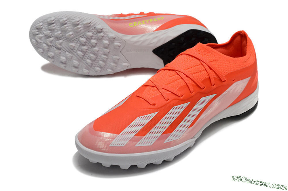 Adidas X Crazyfast.1 TF Artificial Turf Soccer Shoes - Red/White/Black 3