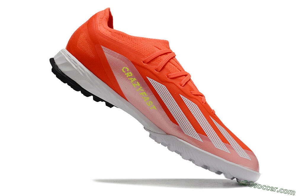 Adidas X Crazyfast.1 TF Artificial Turf Soccer Shoes - Red/White/Black 4