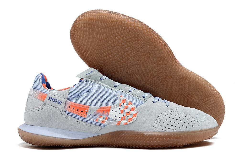 Nike Street Gato IC Indoor & Futsal Soccer Shoes - Grey/Blue/Red/White 1