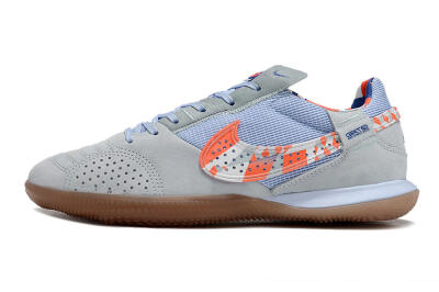 Nike Street Gato IC Indoor & Futsal Soccer Shoes - Grey/Blue/Red/White