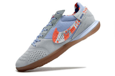 Nike Street Gato IC Indoor & Futsal Soccer Shoes - Grey/Blue/Red/White