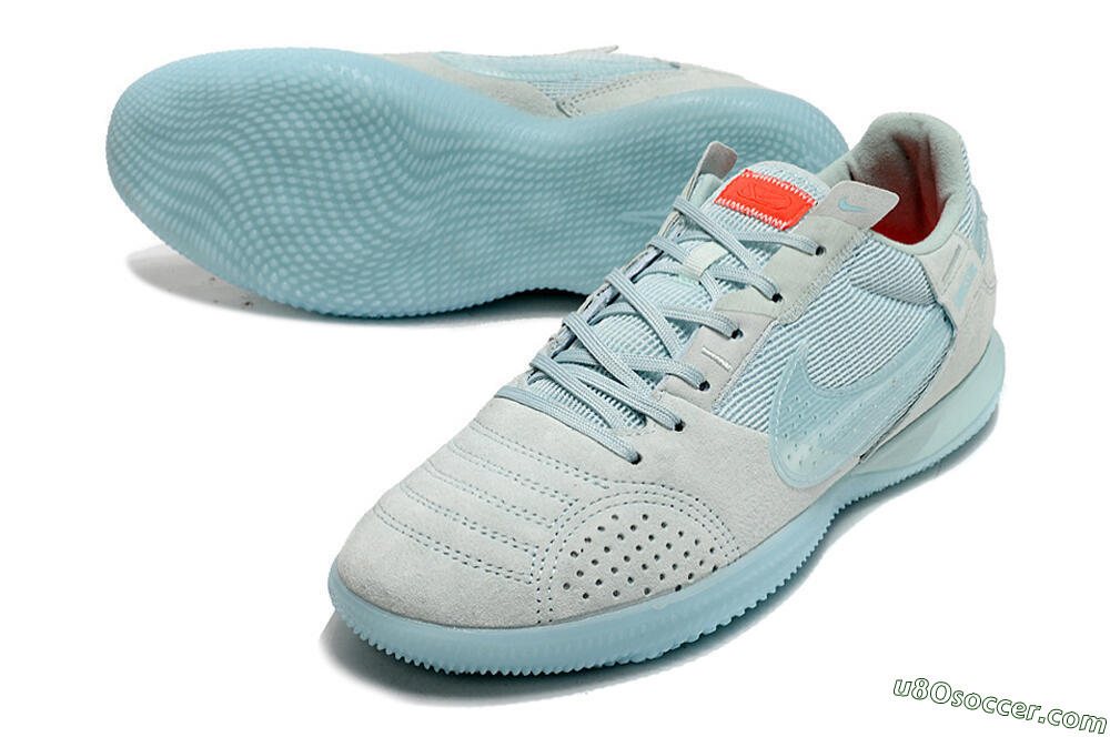 Nike Street Gato IC Indoor & Futsal Soccer Shoes - Blue/Grey/Blue 3