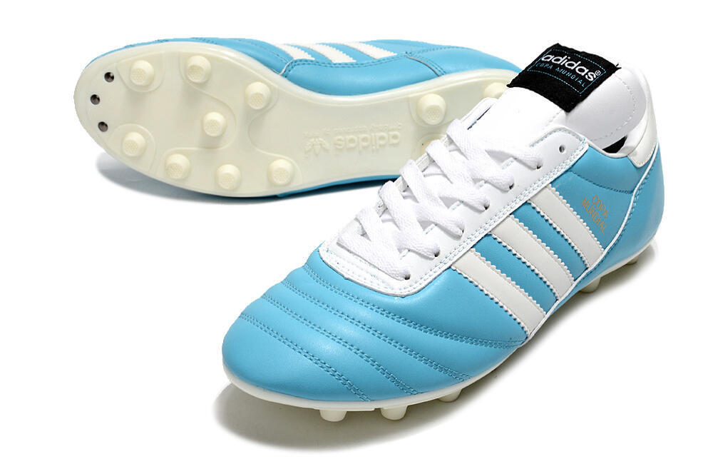 Adidas Copa Mundial FG Firm Ground Soccer Cleats - Blue/White/Gold 3