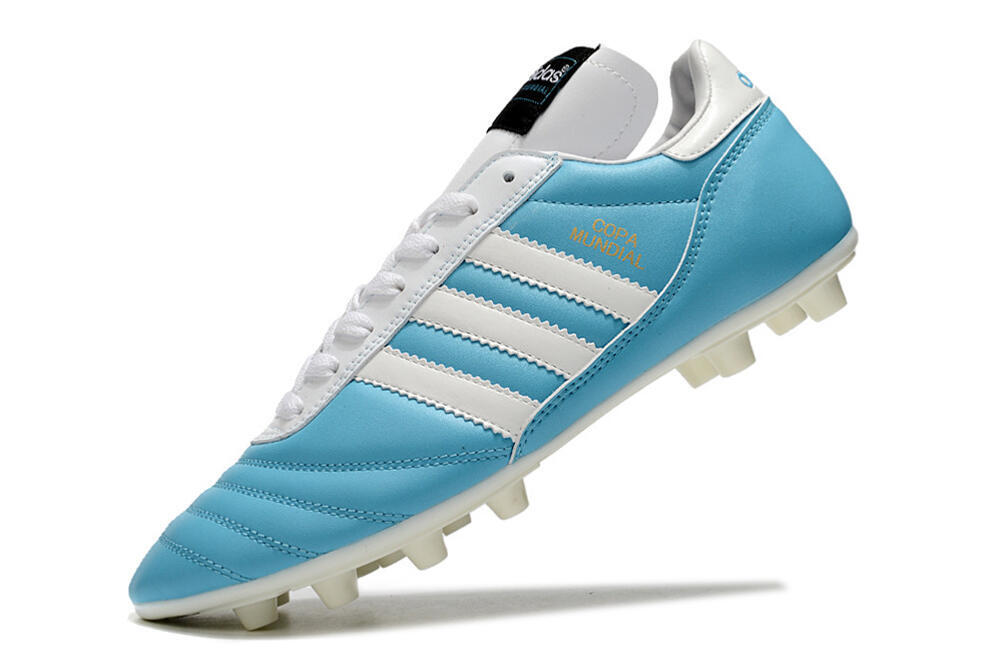 Adidas Copa Mundial FG Firm Ground Soccer Cleats - Blue/White/Gold 5