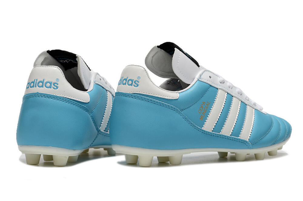 Adidas Copa Mundial FG Firm Ground Soccer Cleats - Blue/White/Gold 6