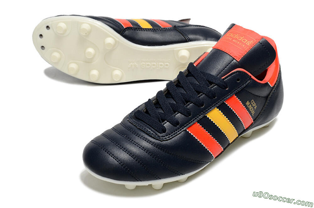 Adidas Copa Mundial FG Firm Ground Soccer Cleats - Black/Red/Yellow 3
