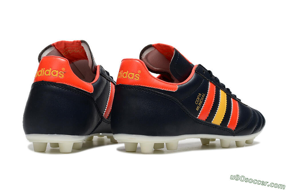 Adidas Copa Mundial FG Firm Ground Soccer Cleats - Black/Red/Yellow 6