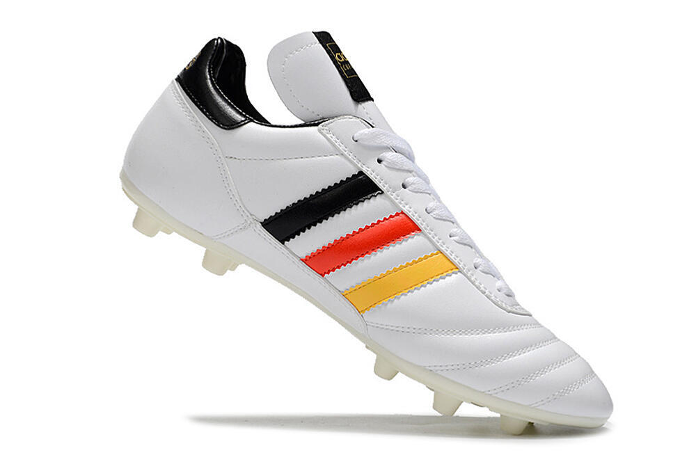 Adidas Copa Mundial FG Firm Ground Soccer Cleats - White/Black/Red/Yellow 3