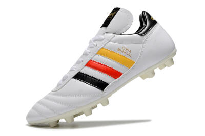 Adidas Copa Mundial FG Firm Ground Soccer Cleats - White/Black/Red/Yellow