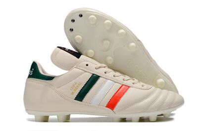 Adidas Copa Mundial FG Firm Ground Soccer Cleats - Beige/Green/White/Red