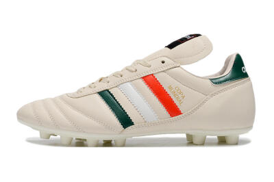 Adidas Copa Mundial FG Firm Ground Soccer Cleats - Beige/Green/White/Red