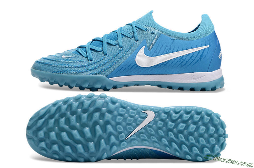 Nike Phantom Luna Elite TF Artificial Turf Soccer Shoes - Jade/White/Blue 0