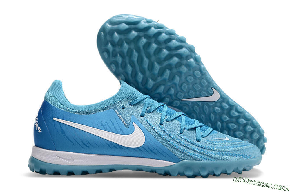 Nike Phantom Luna Elite TF Artificial Turf Soccer Shoes - Jade/White/Blue 1