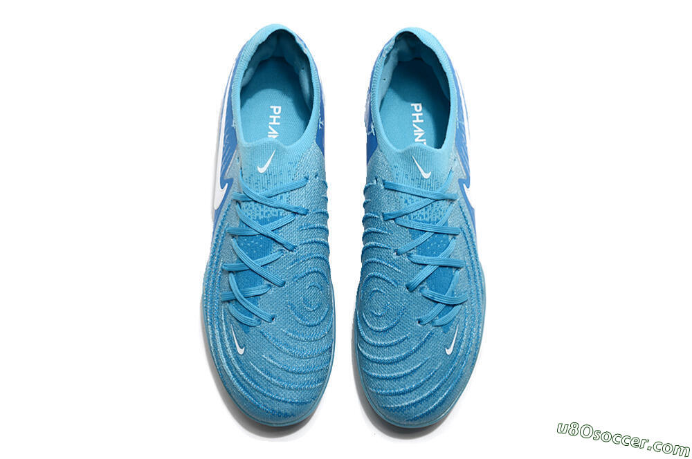 Nike Phantom Luna Elite TF Artificial Turf Soccer Shoes - Jade/White/Blue 4