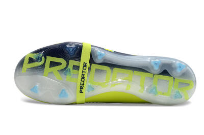 Adidas Predator Elite Foldover Tongue FG Firm Ground Soccer Cleats - Yellow/Blue/Jade