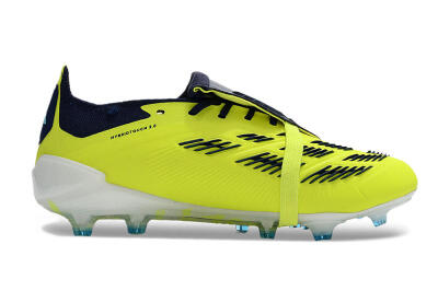 Adidas Predator Elite Foldover Tongue FG Firm Ground Soccer Cleats - Yellow/Blue/Jade