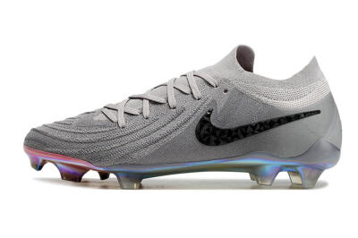 Nike Phantom Luna Elite NU FG Firm Ground Soccer Cleats - Grey/Black/Blue
