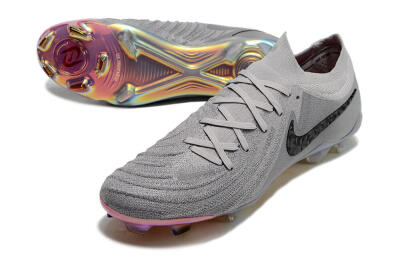 Nike Phantom Luna Elite NU FG Firm Ground Soccer Cleats - Grey/Black/Blue