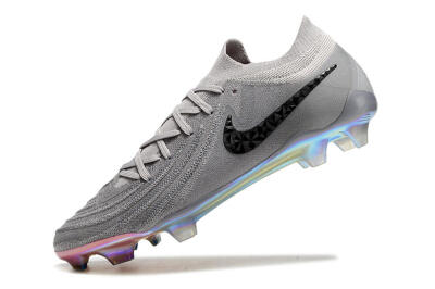 Nike Phantom Luna Elite NU FG Firm Ground Soccer Cleats - Grey/Black/Blue
