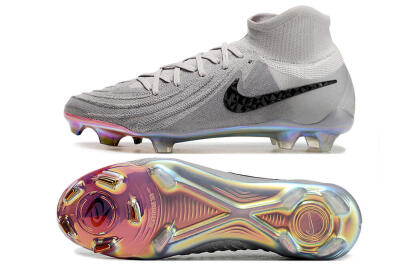 Nike Phantom Luna Elite NU FG Firm Ground Soccer Cleats - Grey/Black/Blue