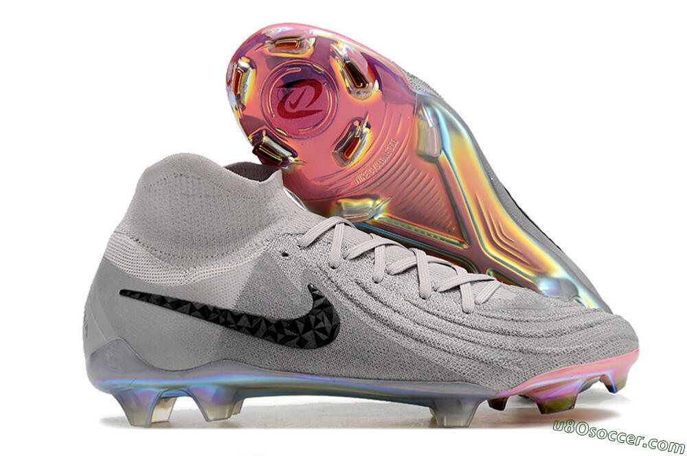 Nike Phantom Luna Elite NU FG Firm Ground Soccer Cleats - Grey/Black/Blue 1